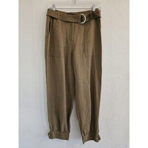 Express Ankle High Rise Tan Pants Size 2R